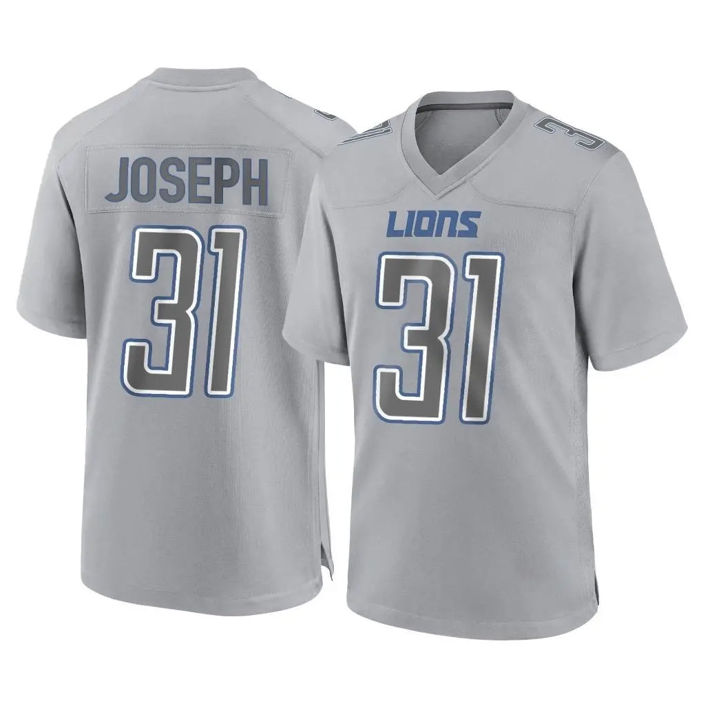 D.Lions #31 Kerby Joseph Player Gray Atmosphere Fashion Home Game Ndoa Stitched Jerseys