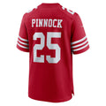 Ndoa SF.49ers #25 Jason Pinnock Scarlet Team Game Jersey