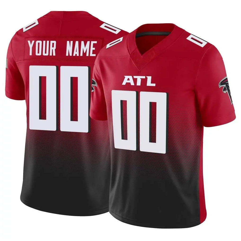 Custom A.Falcons Red Vapor F.U.S.E. Limited Home Game Any Name & Numbers Ndoa Stitched Jerseys