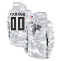 Custom A.Falcons Arctic Camo Salute to Service Limited Hoodie Any Name & Numbers Ndoa Stitched Jerseys