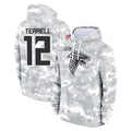 A.Falcons #12 Avieon Terrell Player Arctic Camo Salute to Service Limited Hoodie Ndoa Stitched Jerseys