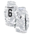 A.Cardinals #6 James Conner Player Camo Salute to Service Hoodies Ndoa Stitched Jerseys