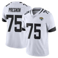 J.Jaguars #75 Emmanuel Pregnon Player White Vapor Untouchable Limited Home Game Ndoa Stitched Jerseys