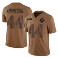 B.Bills #44 Joe Andreessen Player Brown Salute To Service Limited Ndoa Stitched Jerseys
