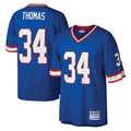 B.Bills #34 Thurman Thomas Player Royal Mitchell & Ness Legacy Replica Ndoa Stitched Jerseys
