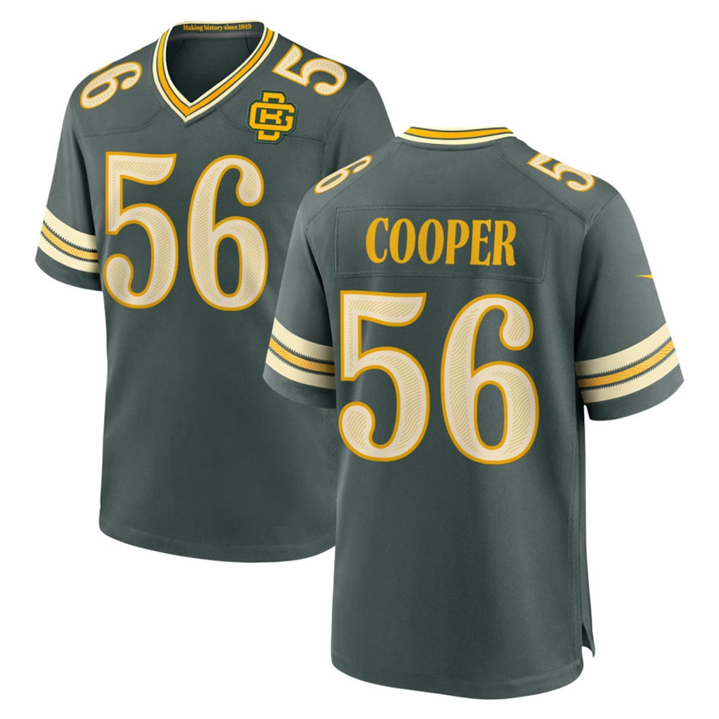 GB.Packers #56 Edgerrin Cooper Player Green 2026 Rivalries Collection Home Game Edoa Stitched Jerseys