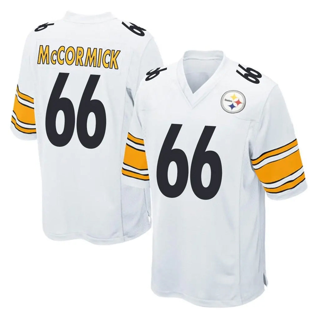 P.Steelers #66 Mason McCormick Player White Home Game Ndoa Stitched Jerseys