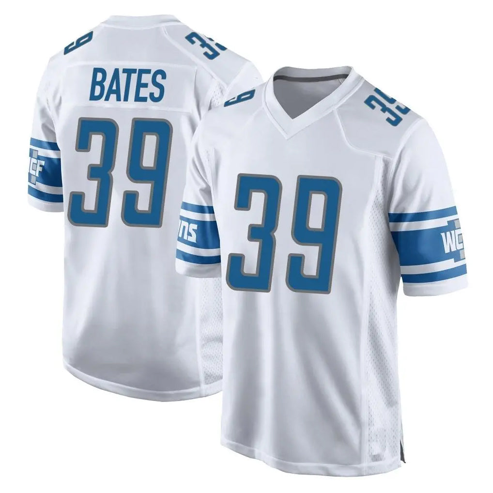 D.Lions #39 Jake Bates Player White Home Game Ndoa Stitched Jerseys