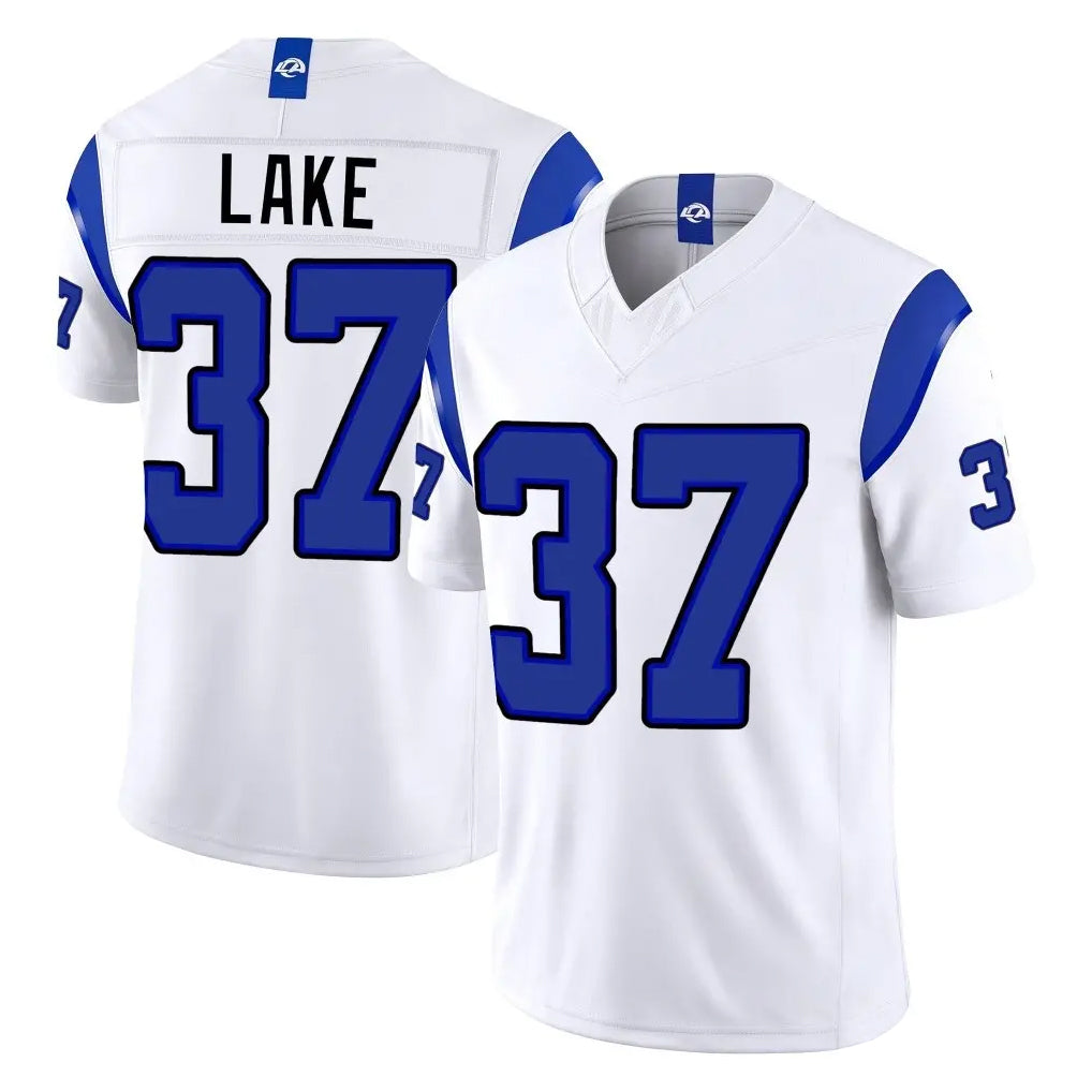LA.Rams #37 Quentin Lake Player White Limited Fearsome Vapor F.U.S.E. Home Game Ndoa Stitched Jerseys