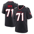 H.Texans #71 Braden Smith Player Navy Team Home Game Ndoa Stitched Jerseys