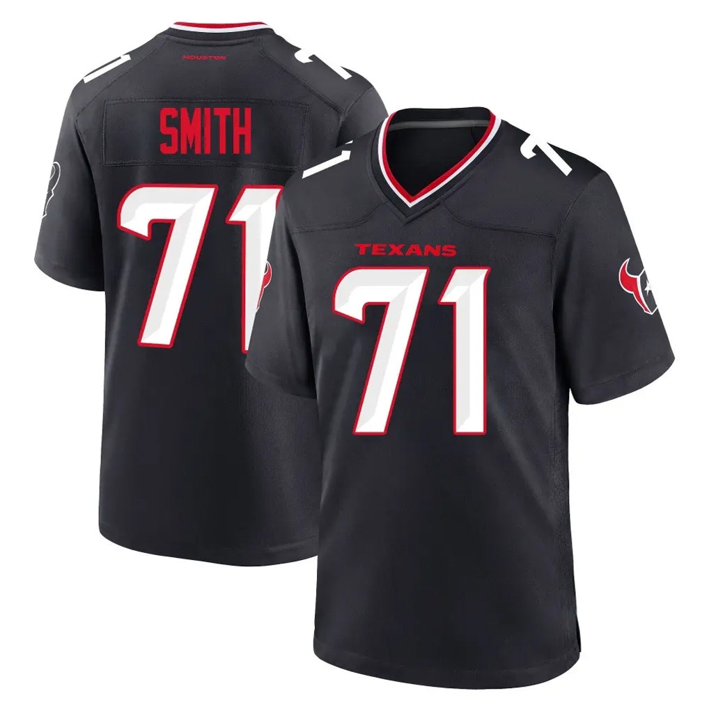 H.Texans #71 Braden Smith Player Navy Team Home Game Ndoa Stitched Jerseys