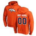 Custom D.Broncos Orange Pullover Hoodie Limited Any Name & Numbers Ndoa Stitched Jerseys