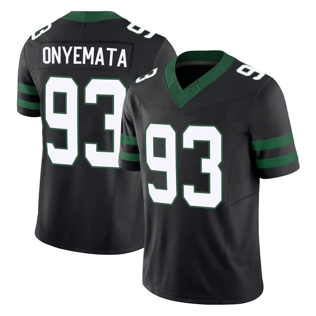 NY.Jets #93 David Onyemata Player Black Limited Legacy Vapor F.U.S.E. Home Game Ndoa Stitched Jerseys