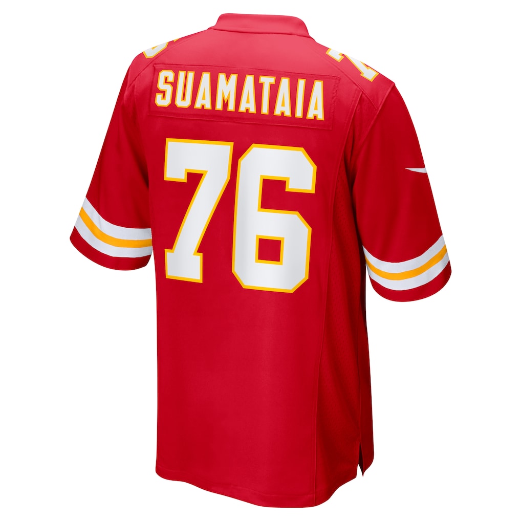 Ndoa KC.Chiefs #76 Kingsley Suamataia Red Game Jersey