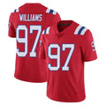 NE.Patriots #97 Milton Williams Player Red Vapor Untouchable Home Game Ndoa Stitched Jerseys