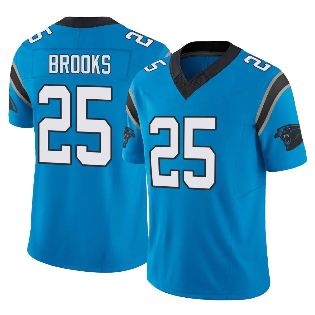 C.Panthers #25 Jonathon Brooks Player Blue Vapor F.U.S.E. Limited Home Game Ndoa Stitched Jerseys