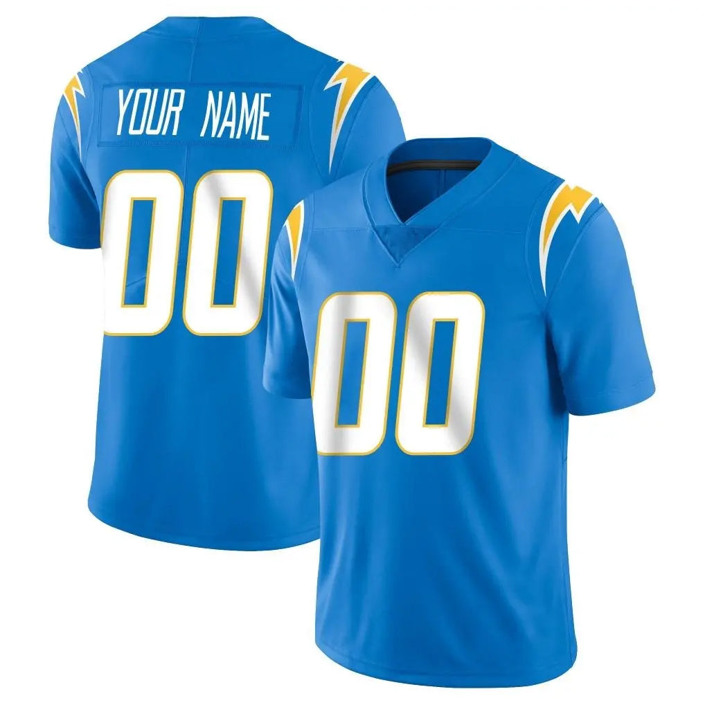 Custom LA.Chargers Blue Limited Vapor Untouchable Home Game Any Name & Numbers Ndoa Stitched Jerseys