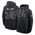 LA.Rams #35 Jaylen Watson Player 2026 Black Logo Pullover Hoodies Limited Game Ndoa Stitched Jerseys