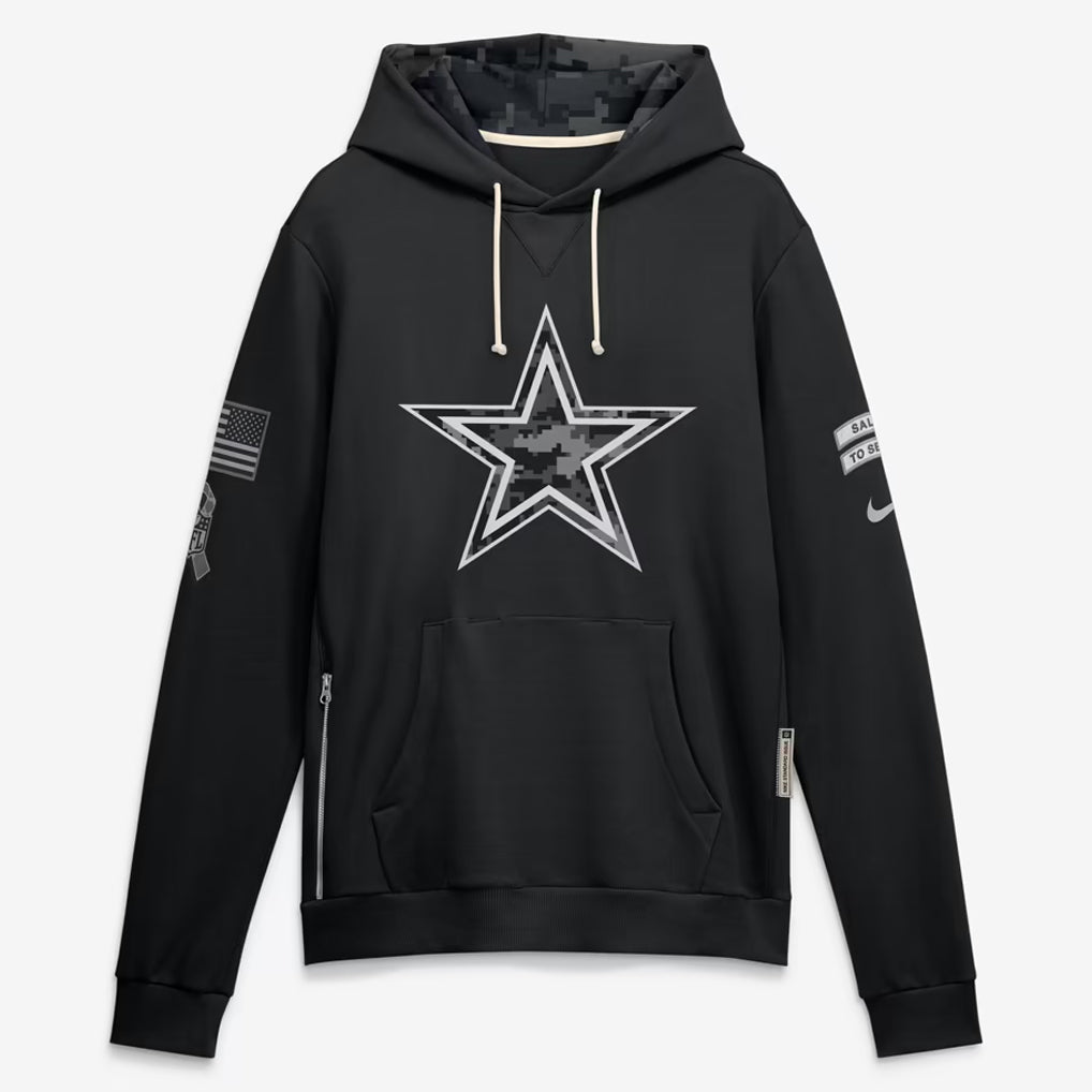 D.Cowboys 2026 Black Logo Pullover Hoodies Limited Game Ndoa Stitched Jerseys