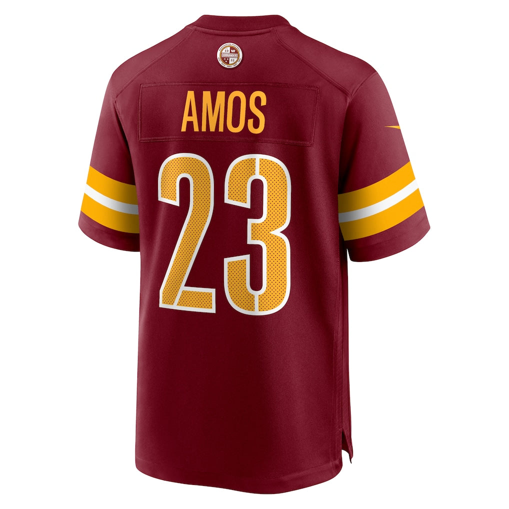 Ndoa W.Commanders #23 Trey Amos Burgundy Team Game Jersey