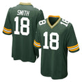 GB.Packers #18 Jonnu Smith Player Green Home Game Ndoa Stitched Jerseys