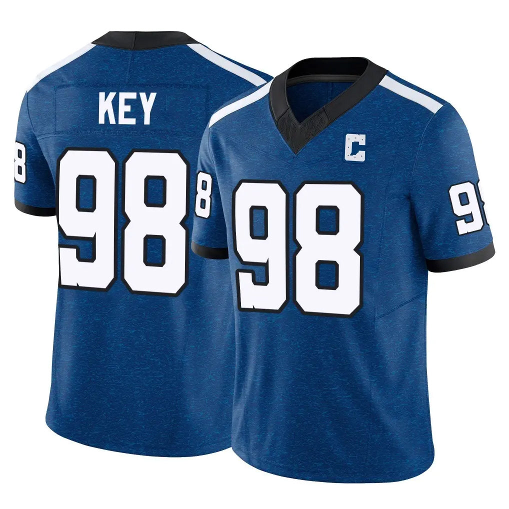 IN.Colts #98 Arden Key Player Royal Limited Indiana Nights Alternate Vapor F.U.S.E. Home Game Ndoa Stitched Jerseys
