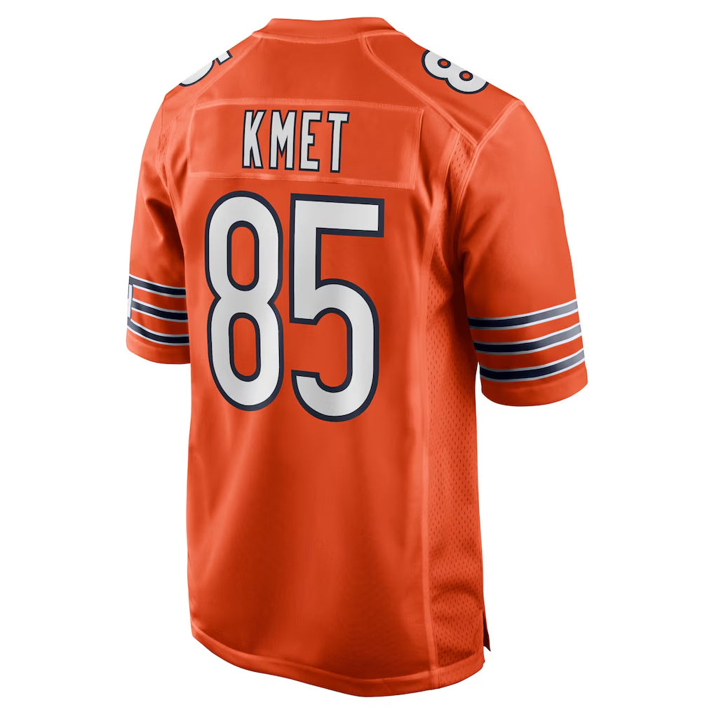 C.Bears #85 Cole Kmet Player Orange Home Game Ndoa Stitched Jerseys