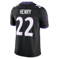 B.Ravens #22 Derrick Henry Player Black Limited Elite Home Game Ndoa Stitched Jerseys