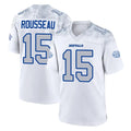 B.Bills #15 Greg Rousseau Player White Rivalries Collection Game Ndoa Stitched Jerseys