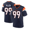 D.Broncos #99 Zach Allen Player Navy Home Game Ndoa Stitched Jerseys