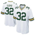 GB.Packers #32 MarShawn Lloyd Player White Home Game Ndoa Stitched Jerseys