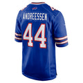 B.Bills #44 Joe Andreessen Player Royal Home Game Ndoa Stitched Jerseys