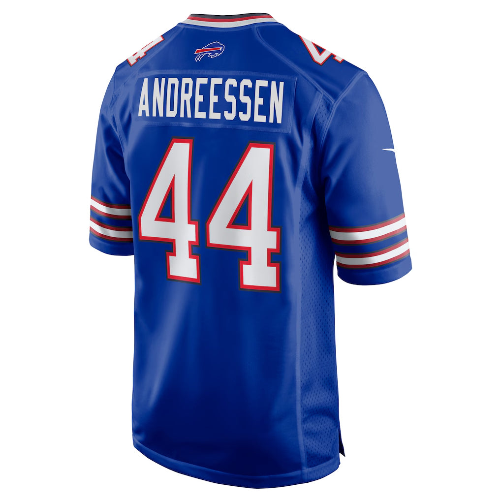B.Bills #44 Joe Andreessen Player Royal Home Game Ndoa Stitched Jerseys