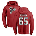 A.Falcons #65 Matthew Bergeron Player Red Pullover Hoodies Home Game Ndoa Stitched Jerseys
