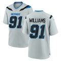D.Lions #91 Tyleik Williams Player Silver 2026 Rivalries Collection Home Game Ndoa Stitched Jerseys