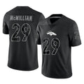D.Broncos #29 Ja'Quan McMillian Player Black Reflective Limited Ndoa Stitched Jerseys