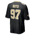Ndoa NO.Saints #97 Khristian Boyd Black Game Jersey