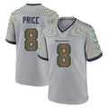 S.Seahawks #8 Jadarian Price Player Gray Rivalries Collection Home Game Ndoa Stitched Jerseys