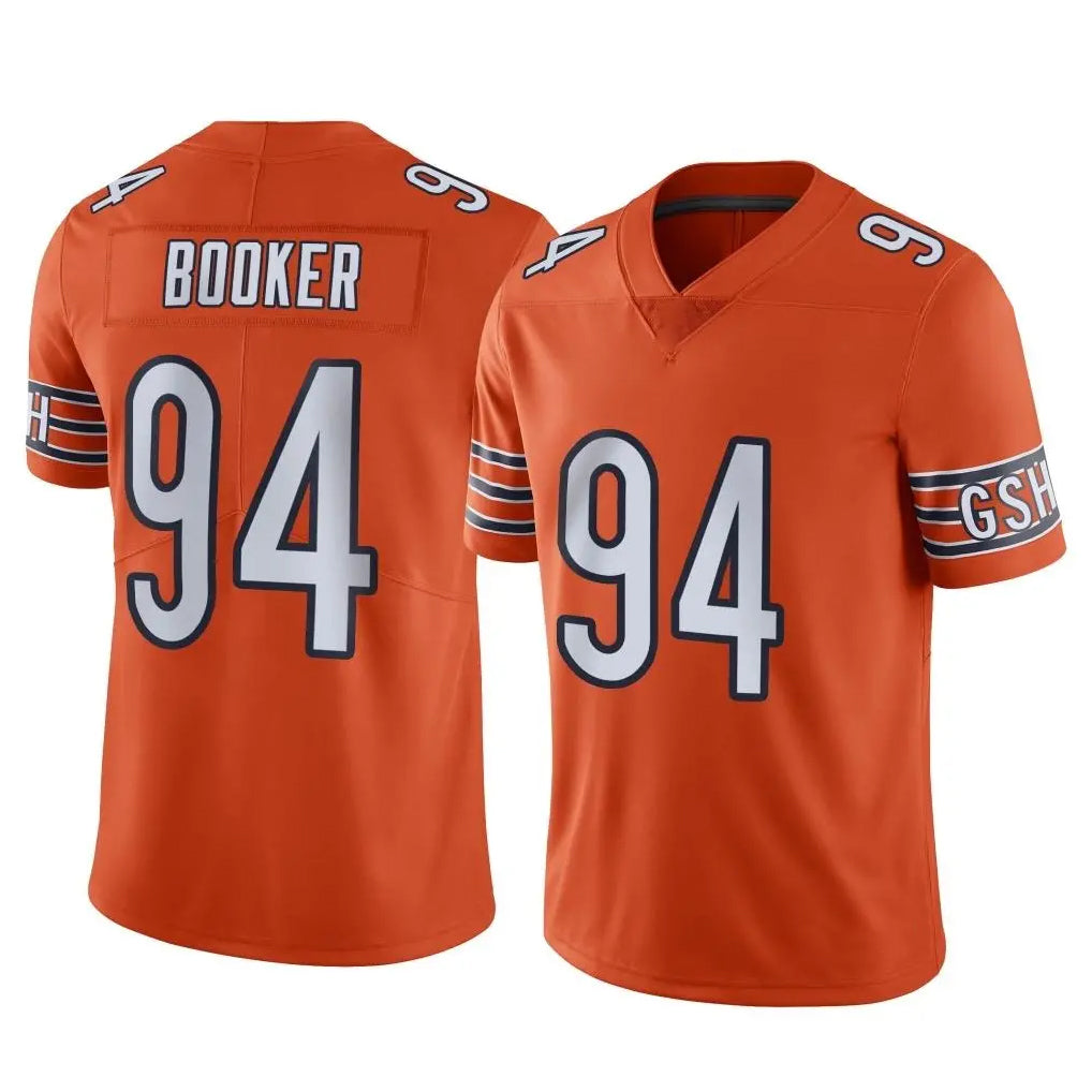 C.Bears #94 Austin Booker Player Orange Alternate Vapor Limited Home Game Ndoa Stitched Jerseys