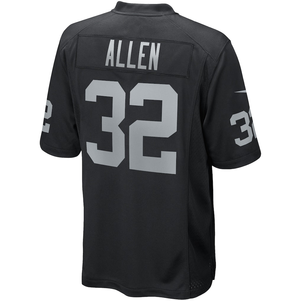Ndoa LV.Raiders #32 Marcus Allen Black Game Retired Player Jersey