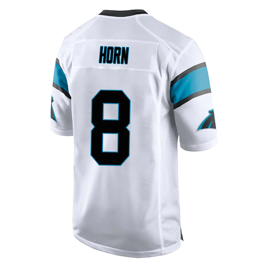 C.Panthers #8 Jaycee Horn Player White Game Ndoa Stitched Jerseys