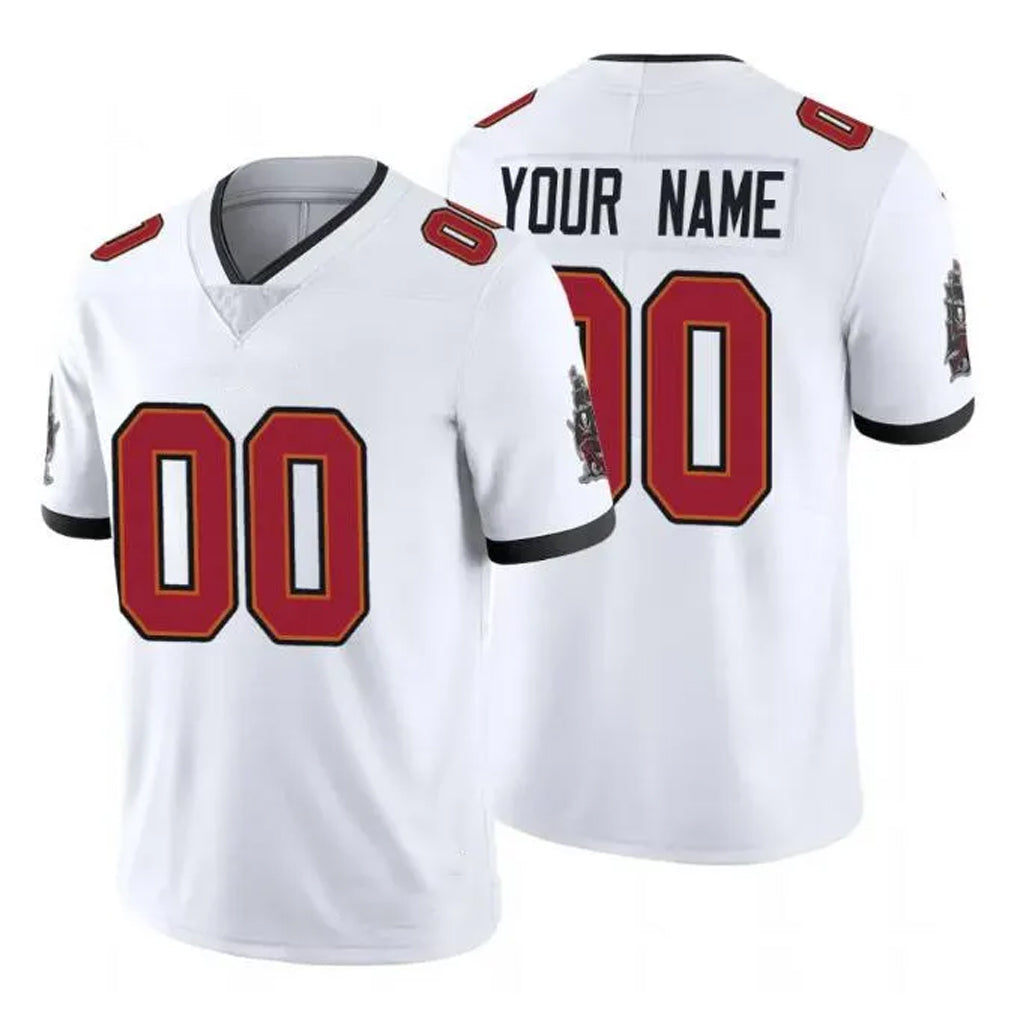 Custom TB.Buccaneers White Limited Vapor Untouchable Home Game Any Name & Numbers Ndoa Stitched Jerseys