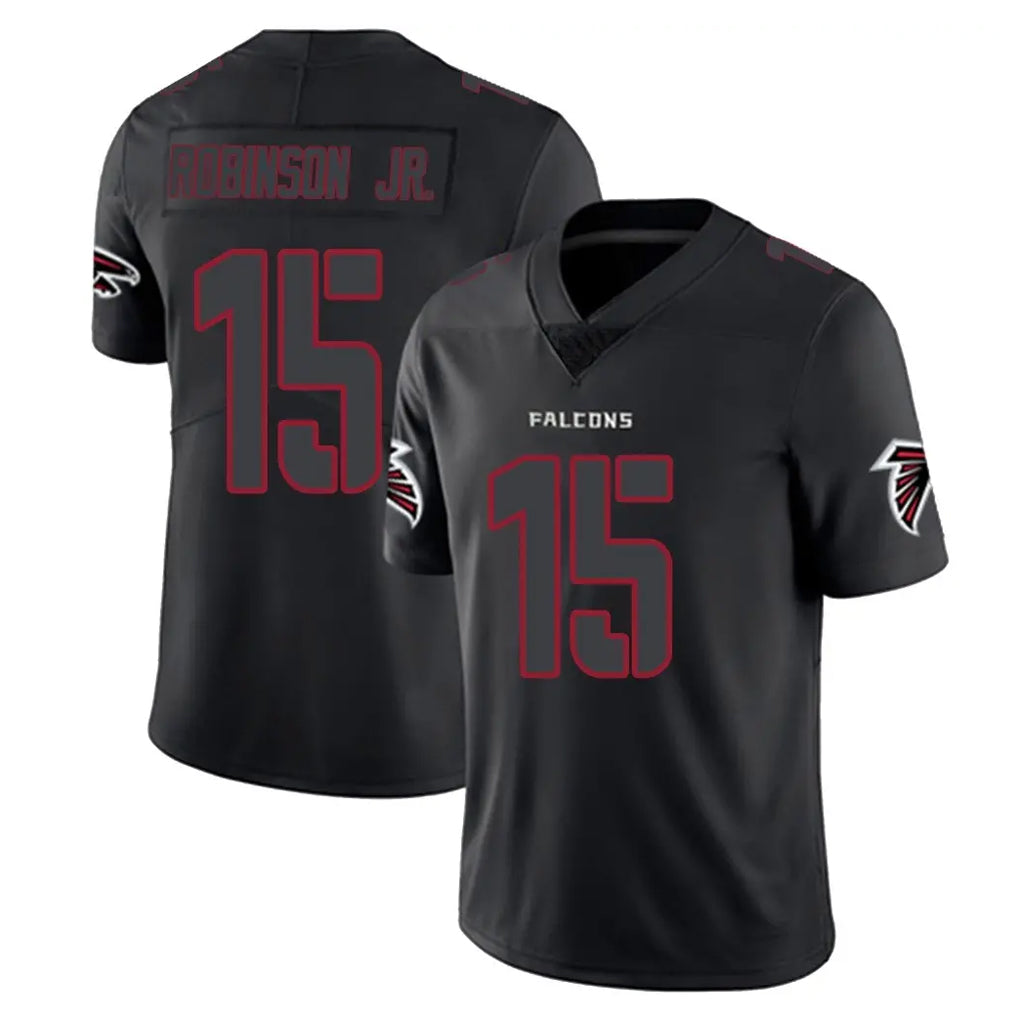 A.Falcons #15 Brian Robinson Player Black Impact Limited Game Ndoa Stitched Jerseys
