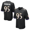 B.Ravens #95 Tavius Robinson Player Black Home Game Ndoa Stitched Jerseys