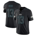 P.Eagles #13 Dontayvion Wicks Player Limited Black Impact Home Game Ndoa Stitched Jerseys