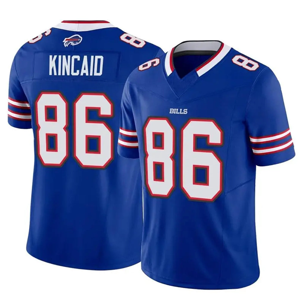 B.Bills #86 Dalton Kincaid Player Royal Vapor F.U.S.E. Limited Home Game Ndoa Stitched Jerseys