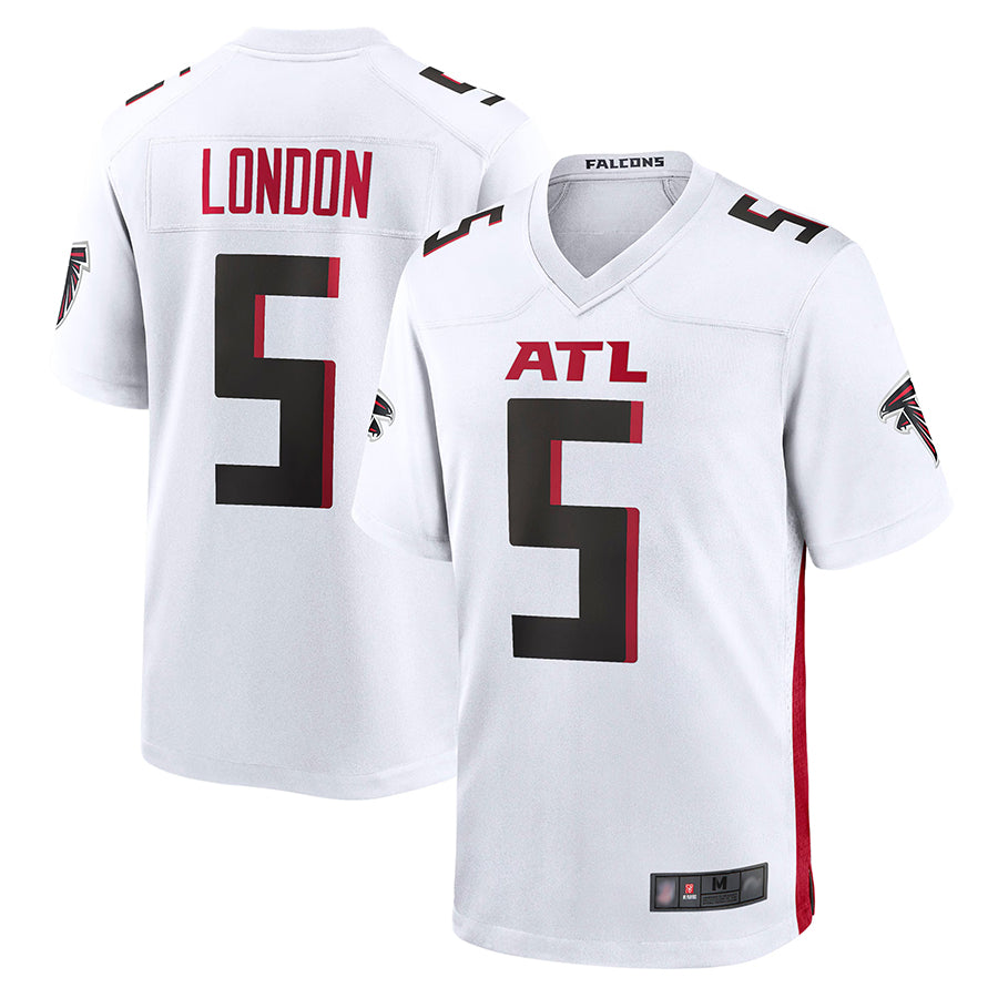 A.Falcons #5 Drake London Player White Game Ndoa Stitched Jerseys