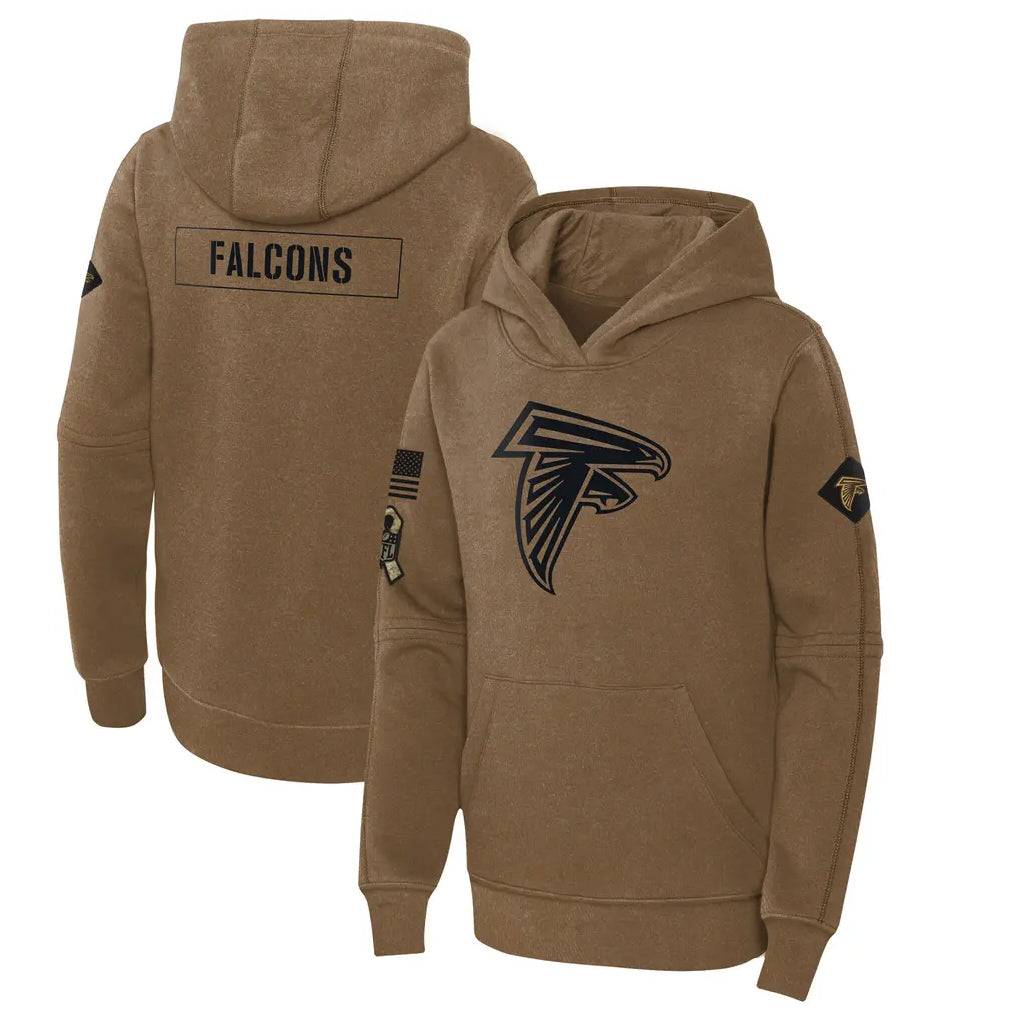 A.Falcons ## Falcons Blank Player Brown Salute to Service Limited Hoodie Ndoa Stitched Jerseys