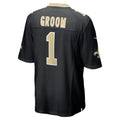 Ndoa NO.Saints #1 Groom Black Game Jersey