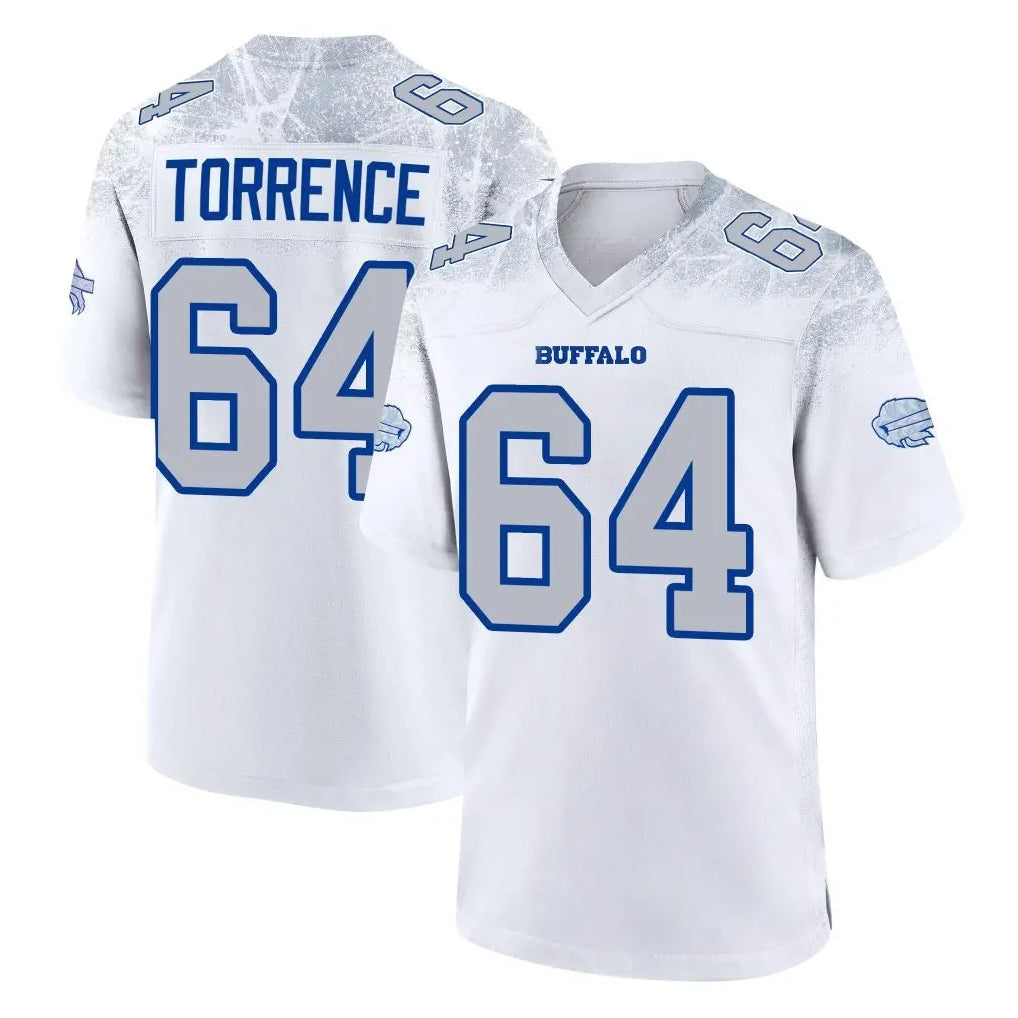B.Bills #64 O'Cyrus Torrence Player White Rivalries Collection Game Ndoa Stitched Jerseys